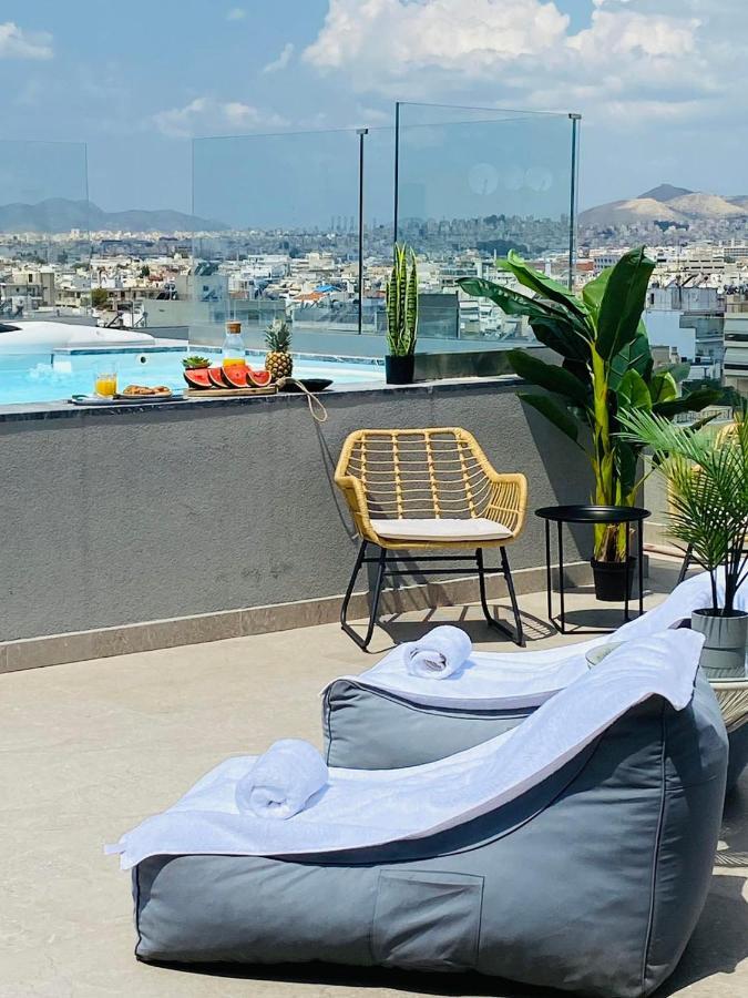 New 2Bd Aprt With Shared Rooftop Pool E2 아테네 외부 사진
