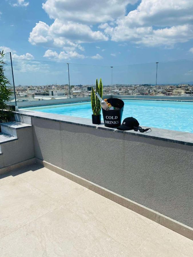 New 2Bd Aprt With Shared Rooftop Pool E2 아테네 외부 사진