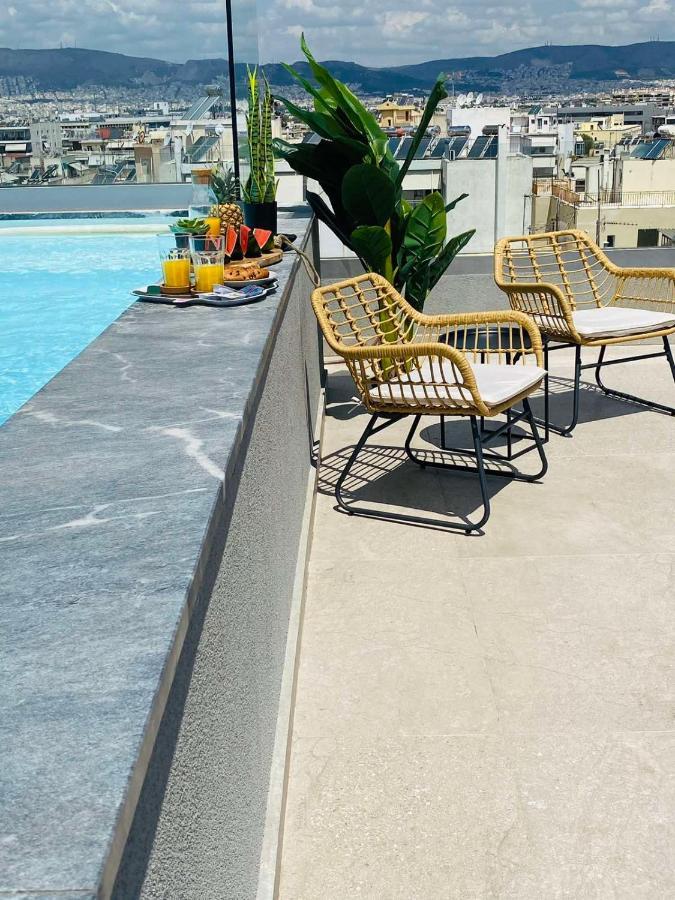 New 2Bd Aprt With Shared Rooftop Pool E2 아테네 외부 사진