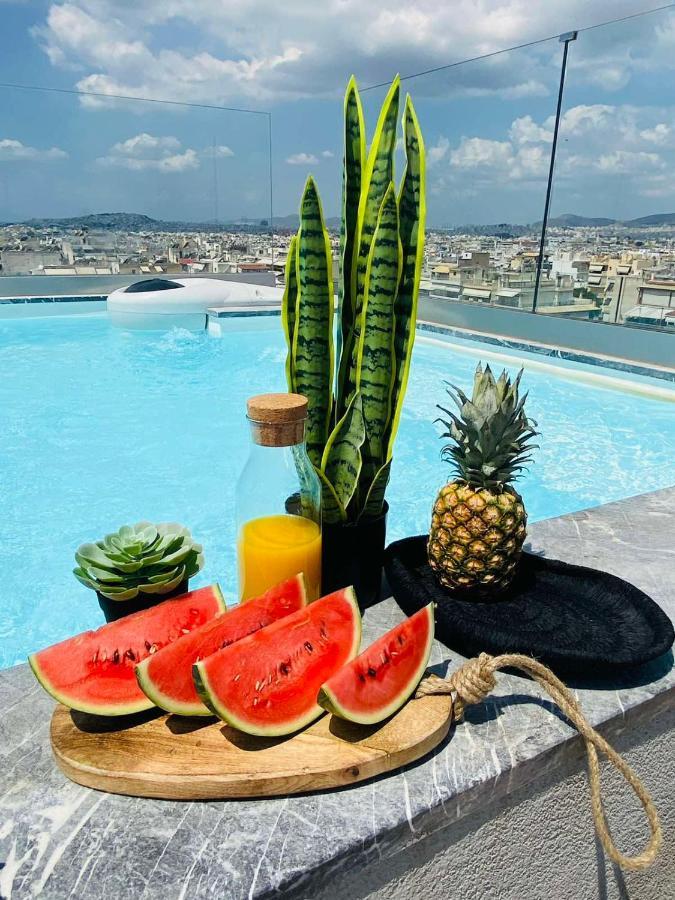 New 2Bd Aprt With Shared Rooftop Pool E2 아테네 외부 사진